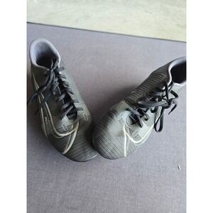 Nike Mercurial Vapor 14 Academy FG MG Black Iron Grey Soccer Cleats size 10.5